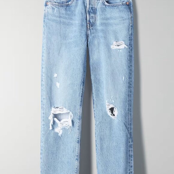 Levi's Wedgie Straight - Light Denim - Size 30 - Picture 7 of 7